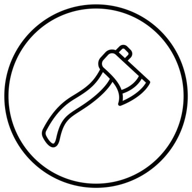 Axe Vektör Simgesi Tasarım İllüstrasyonu