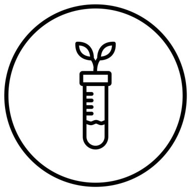 Botanik Vektörü Simgesi Tasarım İllüstrasyonu