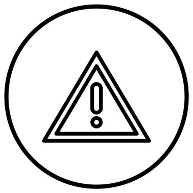 Tehlike Vektörü Simgesi Tasarım İllüstrasyonu