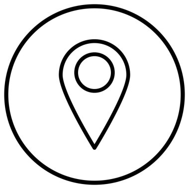 Konum Vektör Simgesi Tasarım İllüstrasyonu