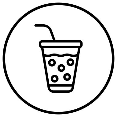 Soda Vektörü Simgesi Tasarım İllüstrasyonu