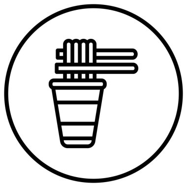 Anında Gıda Vektörü Simgesi Tasarım İllüstrasyonu