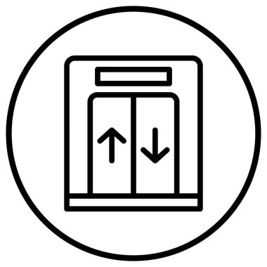 Kaldırma Vektörü Simgesi Tasarım İllüstrasyonu