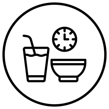 Oruç Vektörü Simgesi Tasarım İllüstrasyonu