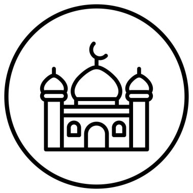 Cami Vektörü Simgesi Tasarım Çizimi