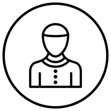 İnsan Vektörü Simgesi Tasarım İllüstrasyonu