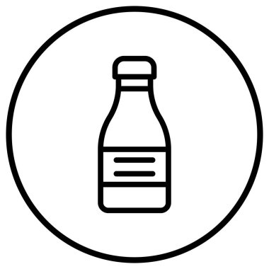 Ketçap Vektör Simgesi Tasarım İllüstrasyonu