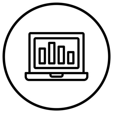 Çevrimiçi grafik vektörü Simge Tasarımı İllüstrasyonu