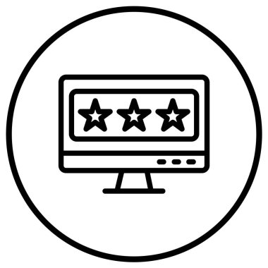 Geribildirim Vektörü Simgesi Tasarım İllüstrasyonu