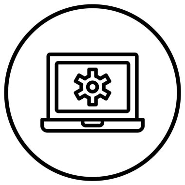 Yapılandırma Vektörü Simgesi Tasarım İllüstrasyonu