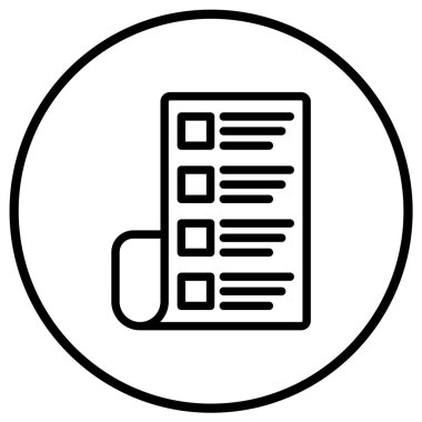 Katalog Vektör Simgesi Tasarım İllüstrasyonu