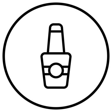 Tırnak cilası Vektör Simgesi Tasarım İllüstrasyonu