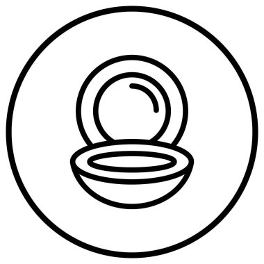 Toz Vektörü Simgesi Tasarım İllüstrasyonu