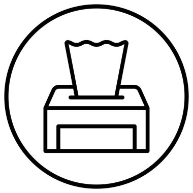 Islak mendil Vektör Simgesi Tasarım İllüstrasyonu