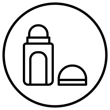 Deodorant Vektör Simgesi Tasarım Çizimi