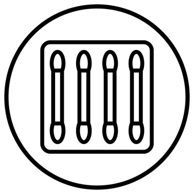 Pamuk tomurcukları Vektör Simgesi Tasarım İllüstrasyonu