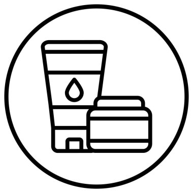 Losyon Vektörü Simgesi Tasarım İllüstrasyonu