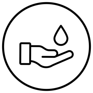 El kremi Vektör Simgesi Tasarım Çizimi