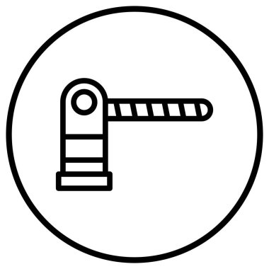 Park Engeli Vektör Simgesi Tasarım İllüstrasyonu