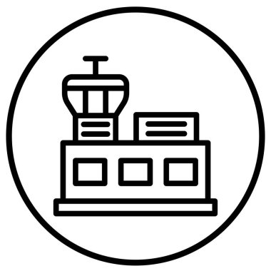 Havalimanı Vektör Simgesi Tasarım İllüstrasyonu