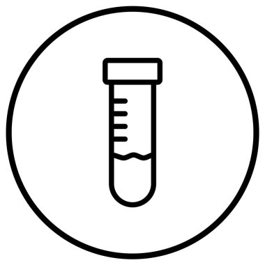 Test tübü Vektör Simgesi Tasarım İllüstrasyonu
