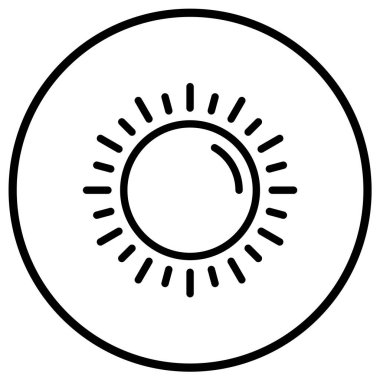 Gündoğumu Vektör Simgesi Tasarım İllüstrasyonu