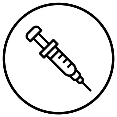 Enjeksiyon Vektörü Simgesi Tasarım İllüstrasyonu