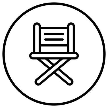 Yönetmen Vektör Simgesi Tasarım İllüstrasyonu