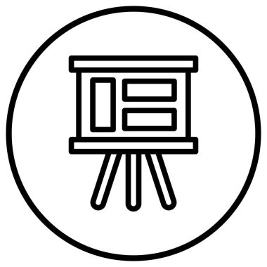 Hikaye tahtası Vektör Simgesi Tasarım İllüstrasyonu