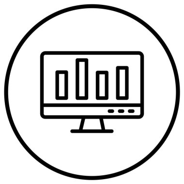 Çevrimiçi grafik vektörü Simge Tasarımı İllüstrasyonu