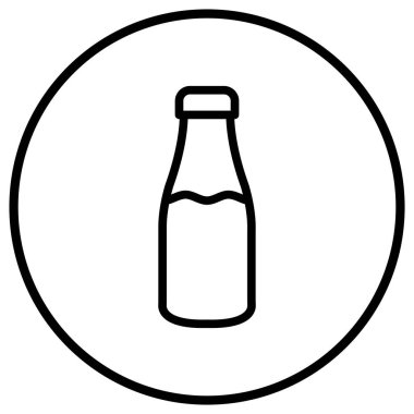 Süt kavanozu Vektör Simgesi Tasarım İllüstrasyonu