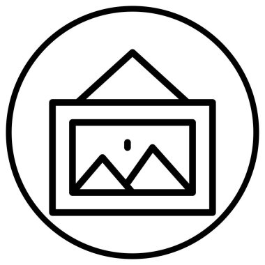 Resim Vektörü Simgesi Tasarım İllüstrasyonu