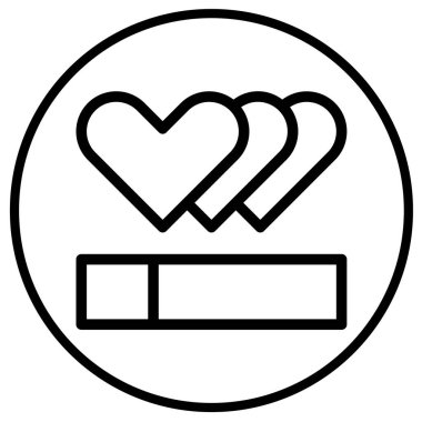 Yaşam Vektörü Simgesi Tasarım Çizimi