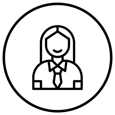 Kadın satıcı Vektör Simgesi Tasarım İllüstrasyonu