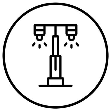 Ampul Vektör Simgesi Tasarım Çizimi