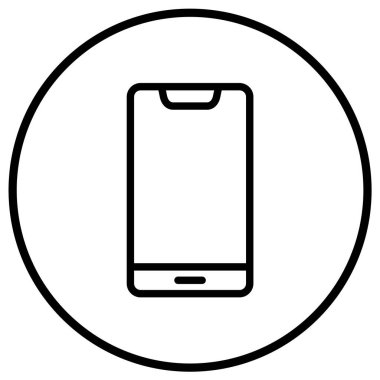 Akıllı Telefon Vektör Simgesi Tasarım İllüstrasyonu
