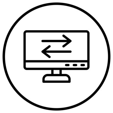 Veri Aktarım Vektörü Simgesi Tasarım ResmiComment