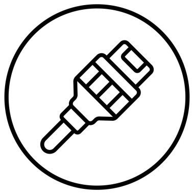 Rj45 Vektör Simgesi Tasarım İllüstrasyonu