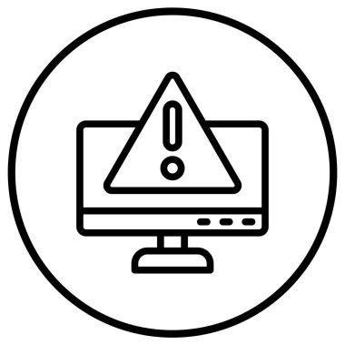 Dikkat Vektör Simgesi Tasarım İllüstrasyonu