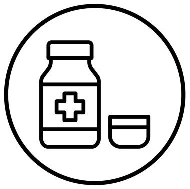 Şurup Vektörü Simgesi Tasarım İllüstrasyonu