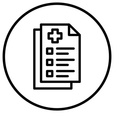 Belge Vektörü Simgesi Tasarım İllüstrasyonu