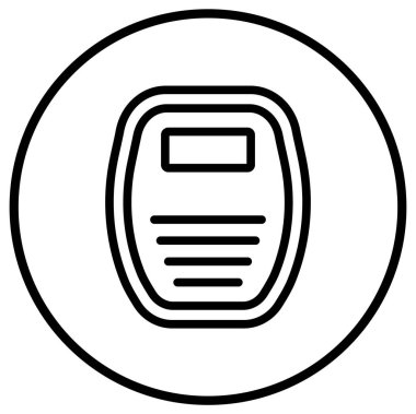 Ağırlık Makinesi Vektör Simgesi Tasarım İllüstrasyonu