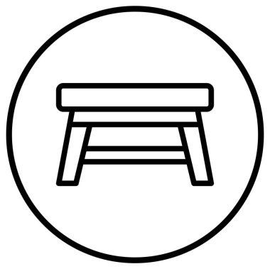 Tablo Vektörü Simgesi Tasarım İllüstrasyonu