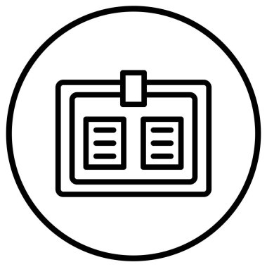 Uyarı Panosu Vektör Simgesi Tasarım İllüstrasyonu