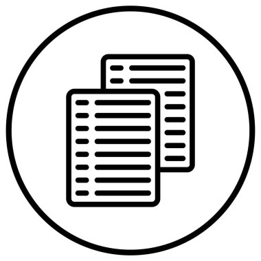 Kağıt Vektörü Simgesi Tasarım İllüstrasyonu