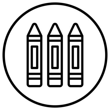 Kalem Kalemi Vektör Simgesi Tasarımı Çizimi