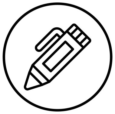 İşaretleyici Vektör Simgesi Tasarım İllüstrasyonu