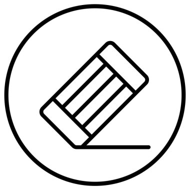 Silgi Vektörü Simgesi Tasarım İllüstrasyonu