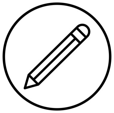 Kalem Vektörü Simgesi Tasarım İllüstrasyonu