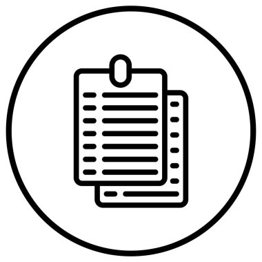 Yapışkan Not Vektör Simgesi Tasarım İllüstrasyonu